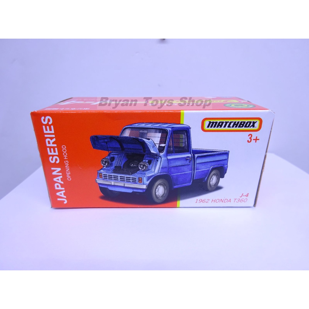 Matchbox Japan Series 1962 Honda T360 Biru Opening Hood