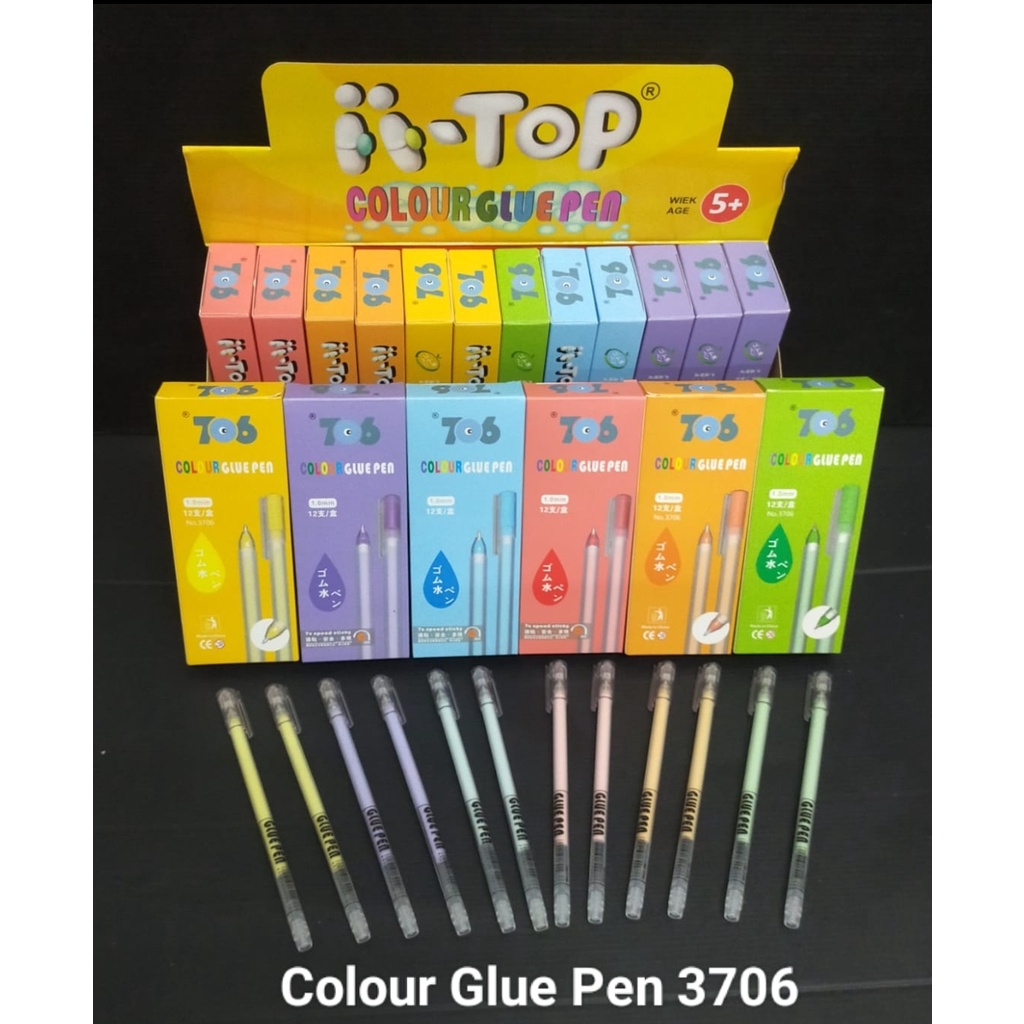 

glue pen 3706 achiang satuan colour glue pen