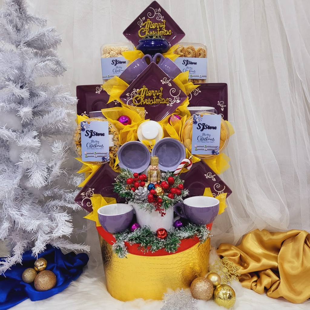 

Paket Dekorasi Hampers Natal Christmas Parcel Hadiah Kue Kering 297