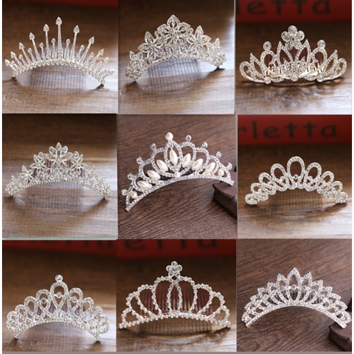 Mahkota Sirkam sedang Wanita Crown Berlian Women Jewelry Bando Anak Dengan Mutiara Aksesoris Rambut Ala Princes Murah