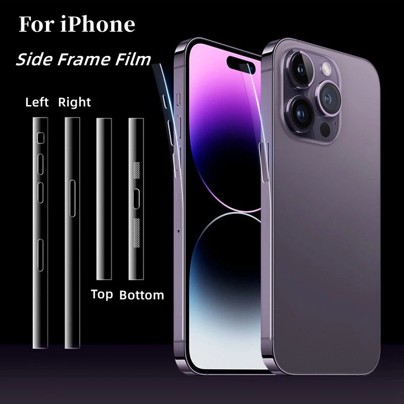 1 Set Film Pelindung Layar Hydrogel Transparan Matte Anti Gores Ultra Tipis Untuk iPhone 14