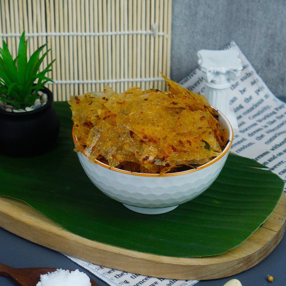 

↹ KERIPIK KACA DAUN JERUK 1KG (1000 Gram) ず