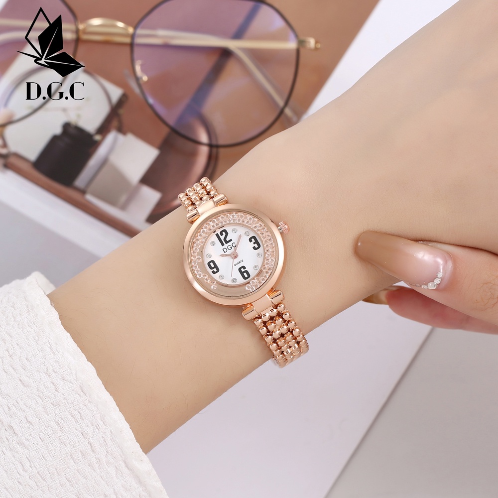 ✨DGC✨Jam tangan wanita tali rantai grosir diimpor berlian penuh berkualitas tinggi W247