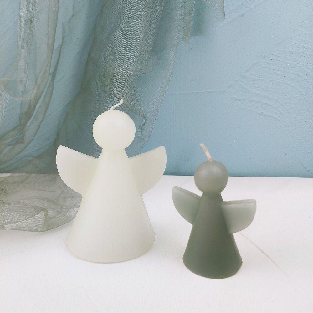 R-flower Angel Cetakan Lilin Akrilik Epoxy Resin Clay Tools Handmade Silicone Mold