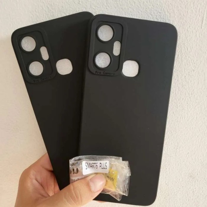 SoftCase Pro Camera Infinix Smart 6Plus/Hot 12 Pro Lens Protector Multicolor &amp; Black