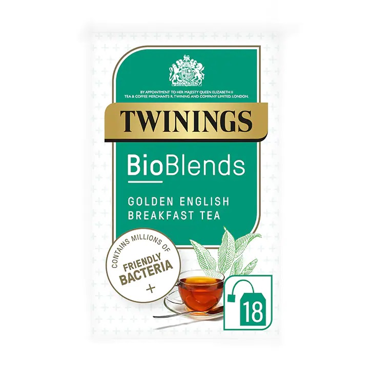 

Twinings BioBlends Golden English Breakfast Black Tea 18 x 2.5 Gram