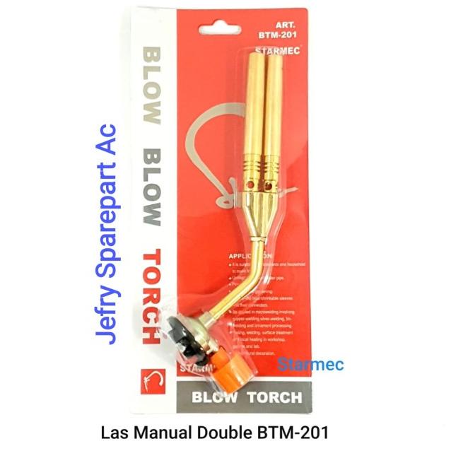 GAS TORCH DOUBLE MANUAL KEPALA LAS PORTABLE BLOW BLOW TORCH STARMEC
