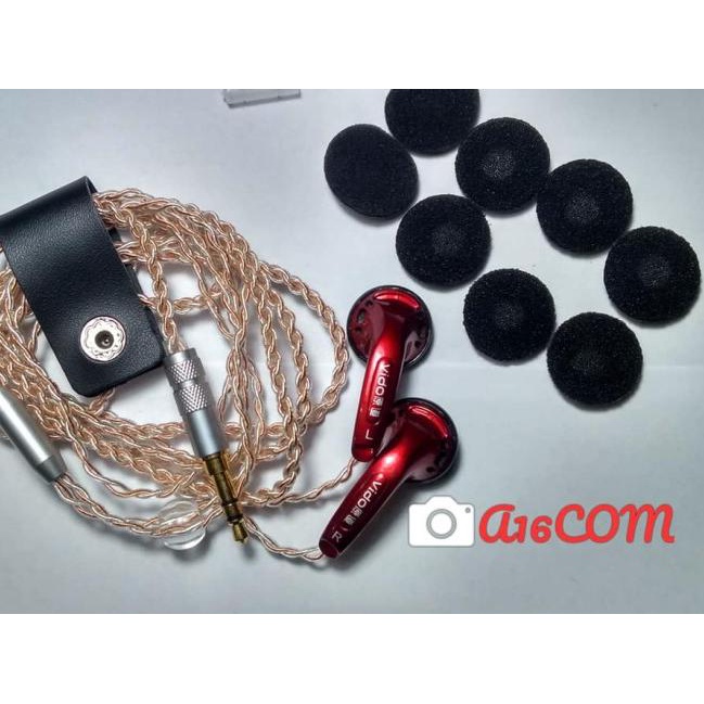 EARBUD VIDO MIC DIY RECABLE v2 - Biru