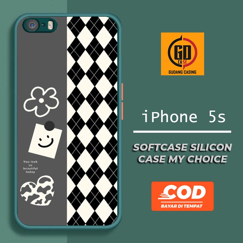 Case IPHONE 5S Case Hp IPHONE 5S  Case Mychoice Gudang Casing [CUTE] Casing Hp Aesthetic Kesing Hp K