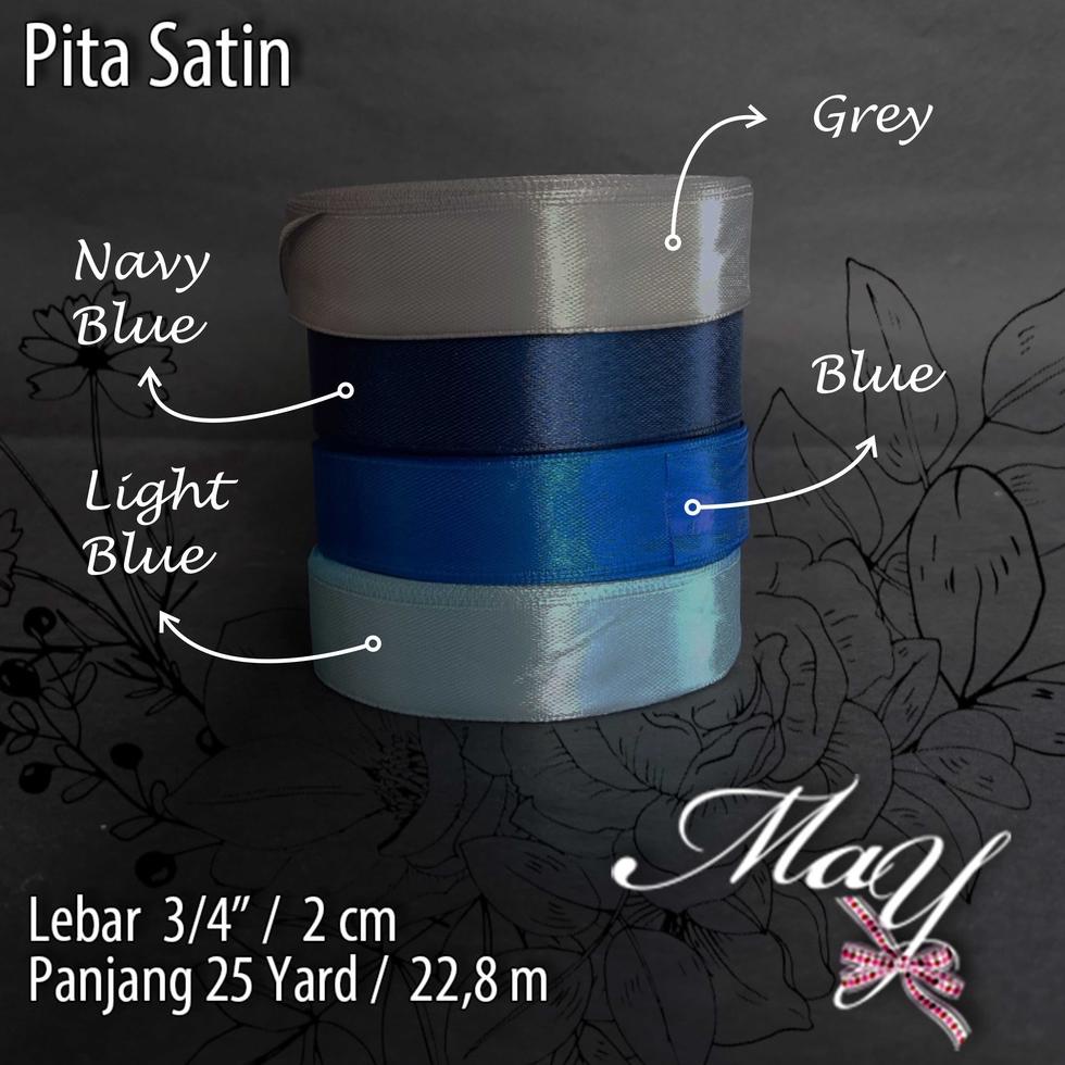 

ㅦ Pita Satin 3/4" - 2 cm untuk Buket, Kado, hiasan, tali hang tag ㄺ