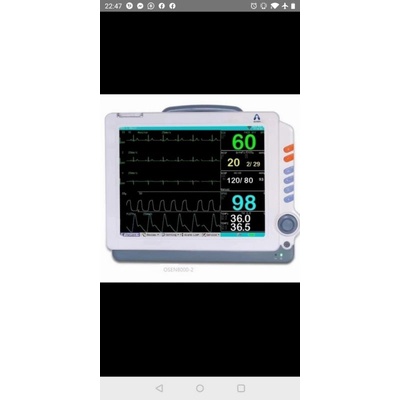 Patient monitor ECG RESP TEMP NIBP SPO2 HR pasien multi parameter