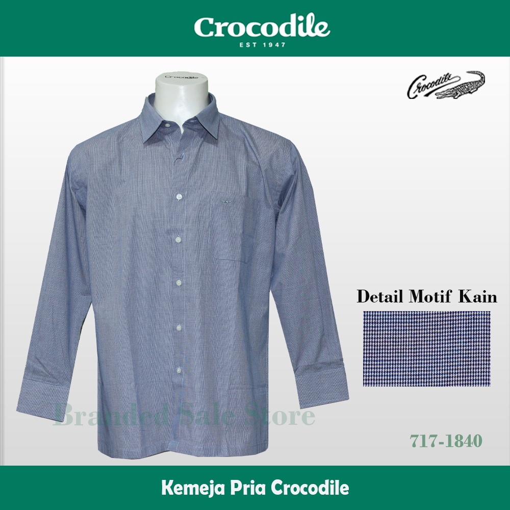 Kemeja Pria Lengan Panjang / Baju Lengan Panjang Crocodile 717-1840