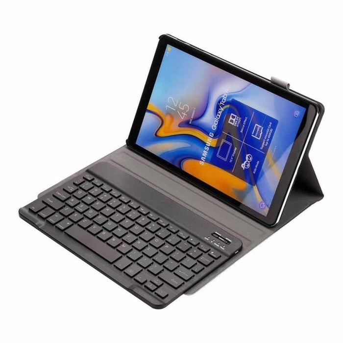 Huawei lpad Samsung Xiaomi tablet leather flip book cover case with wireless rechargeable detachable keyboard