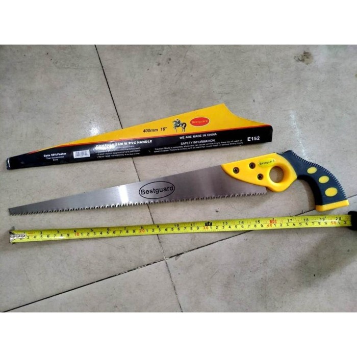 [BISA COD] Promo Gergaji Runcing Dahan Ranting Kayu Triplex Bestguard 35Cm / Perlengkapan Rumah Tang