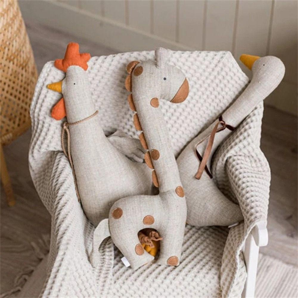 Lanfy Boneka Mainan Anak Mainan Gaya Nordic Bayi Baru Lahir Boneka Mewah Sofa Menemani Angsa Tidur Boneka