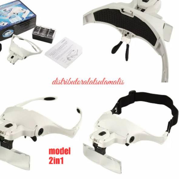 Belanja sekarang--lampu led 2model kacamata/karet+ kaca pembesar untuk eyelash extension
