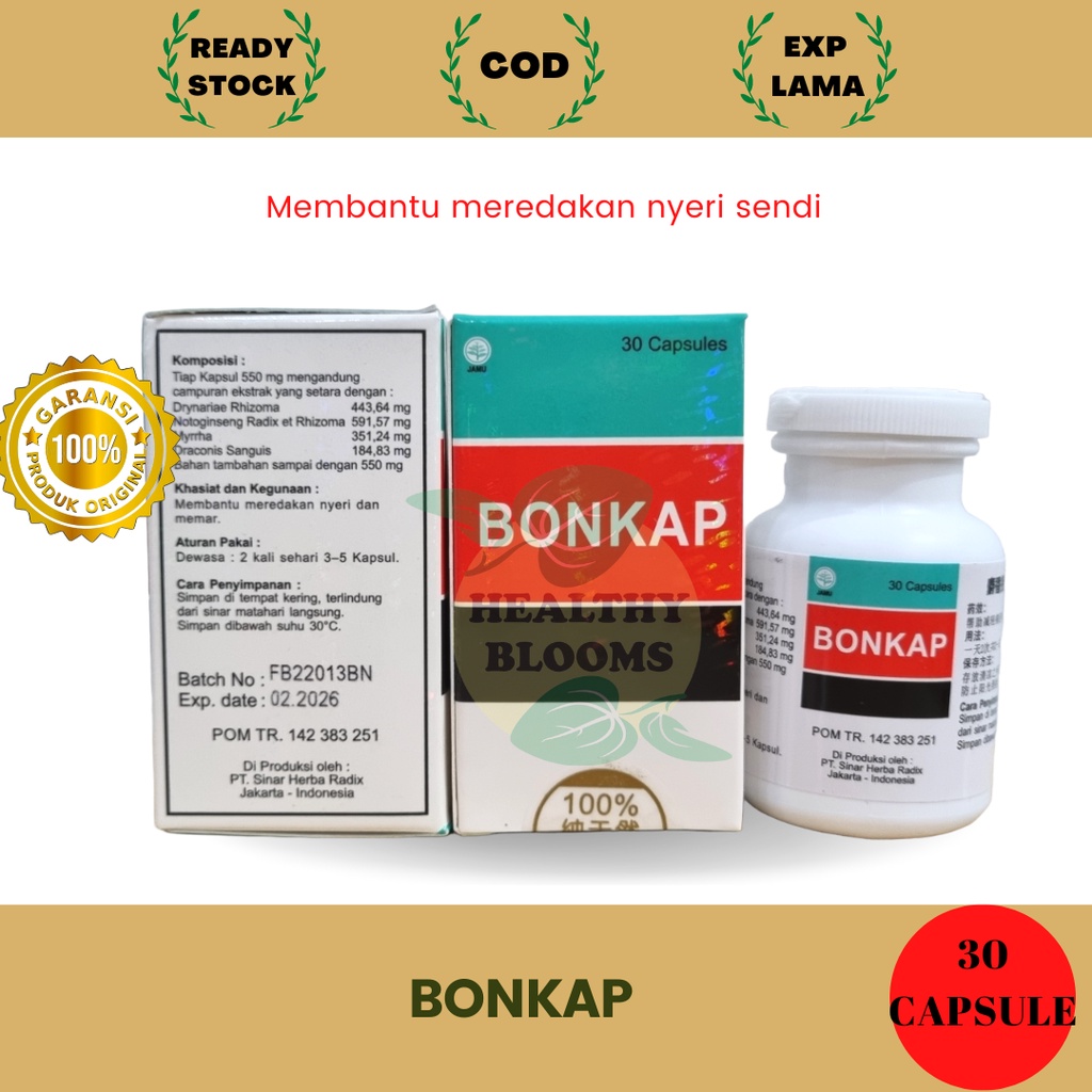 ORIGINAL Bonkap / Jie Gu Die Da Wan / Jie Gu Tieh Ta Wan - Patah Tulang