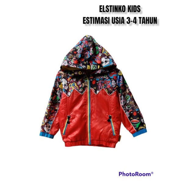 Jaket Hoodie Anak Elstinko Thrift