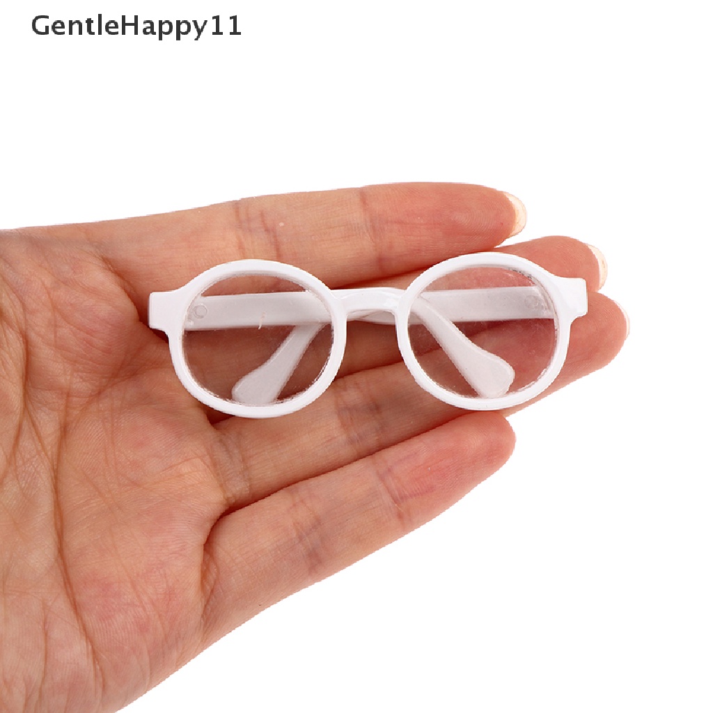 GentleHappy Plush Doll Glasses Accessory Round Frame 6.5/9.5cm Eyewear Clear Lens id