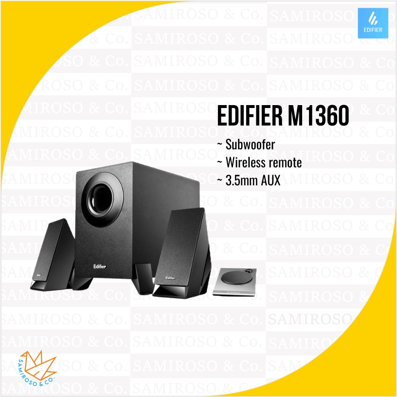 Jual Edifier Speakers aktif M1360 2.1 Audio with Subwoofer Resmi 1