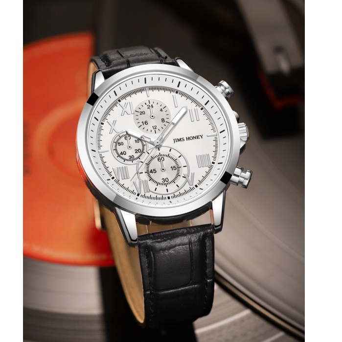 JIMS HONEY JHW 07 Jam Tangan Pria Jam Tangan Analog Klasik