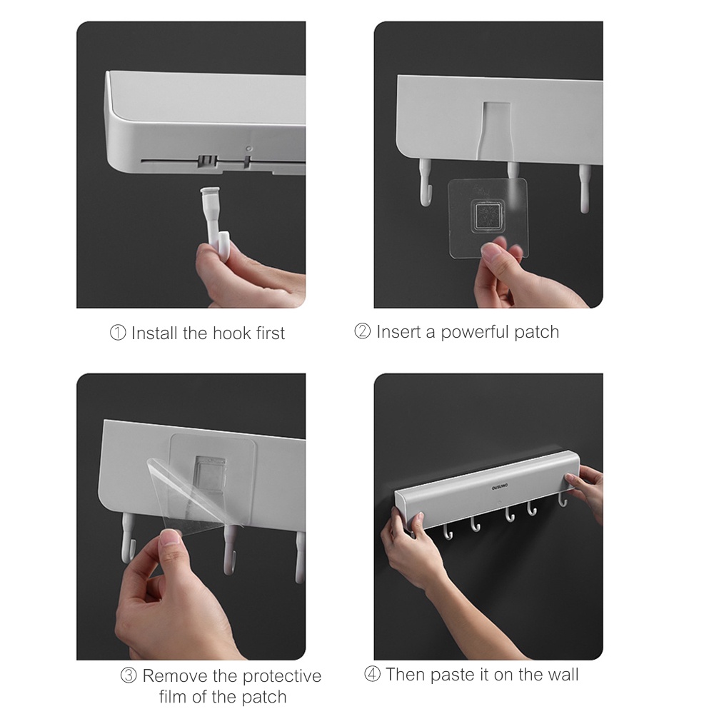 Rak Handuk Tangan / Mantel Model Gantung Untuk Kamar Mandi / Dapur