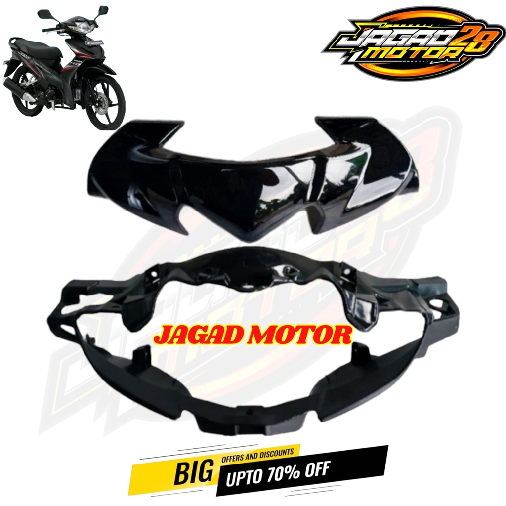 Batok Kepala Depan Set Visor Hitam Revo Absolute / Batok Kepala Depan Revo Absolute Plus Visor Hitam / Batok Kepala Depan Revo Absolute Set Visor Hitam