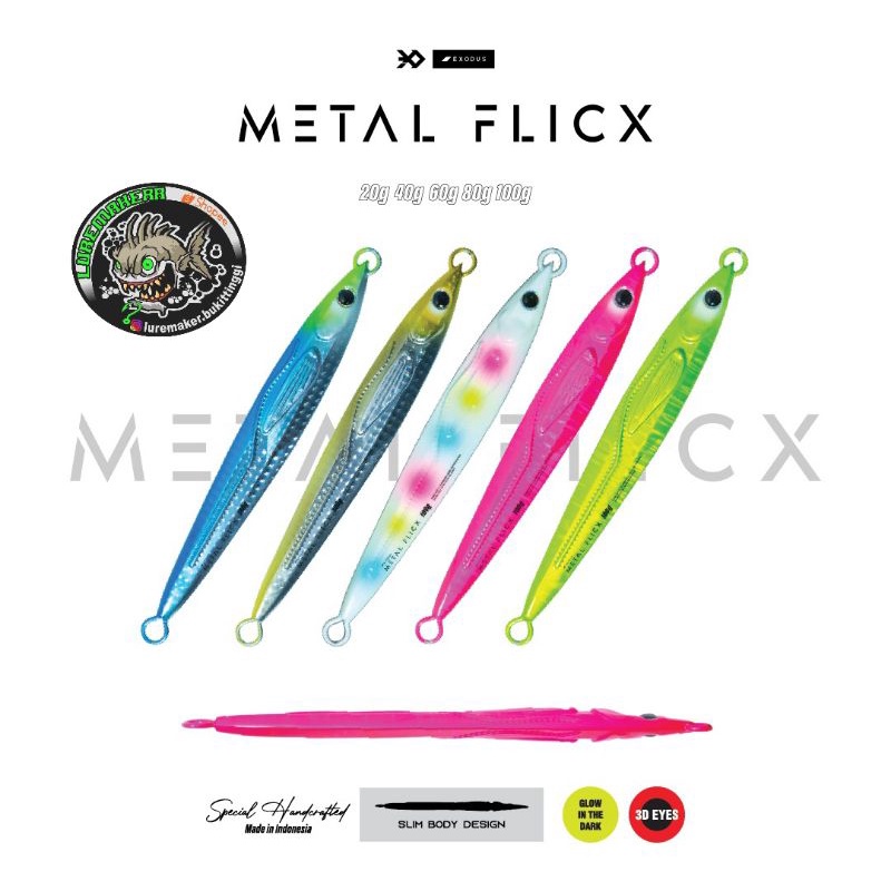 40G LURE EXODUS METAL FLICK METAL JIG