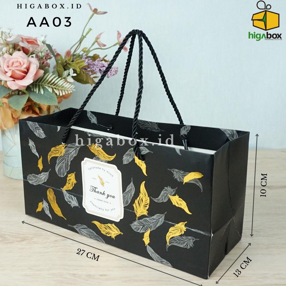 

✚ Paperbag Box Set Motif Tebal, Souvenir, Tas kue, Hampers, Gift, Packaging, Kemasan | AA03&BC02 チ