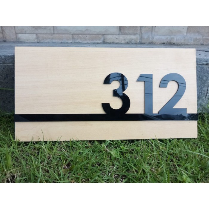 Nomor Rumah Mewah Modern Acrylic 2