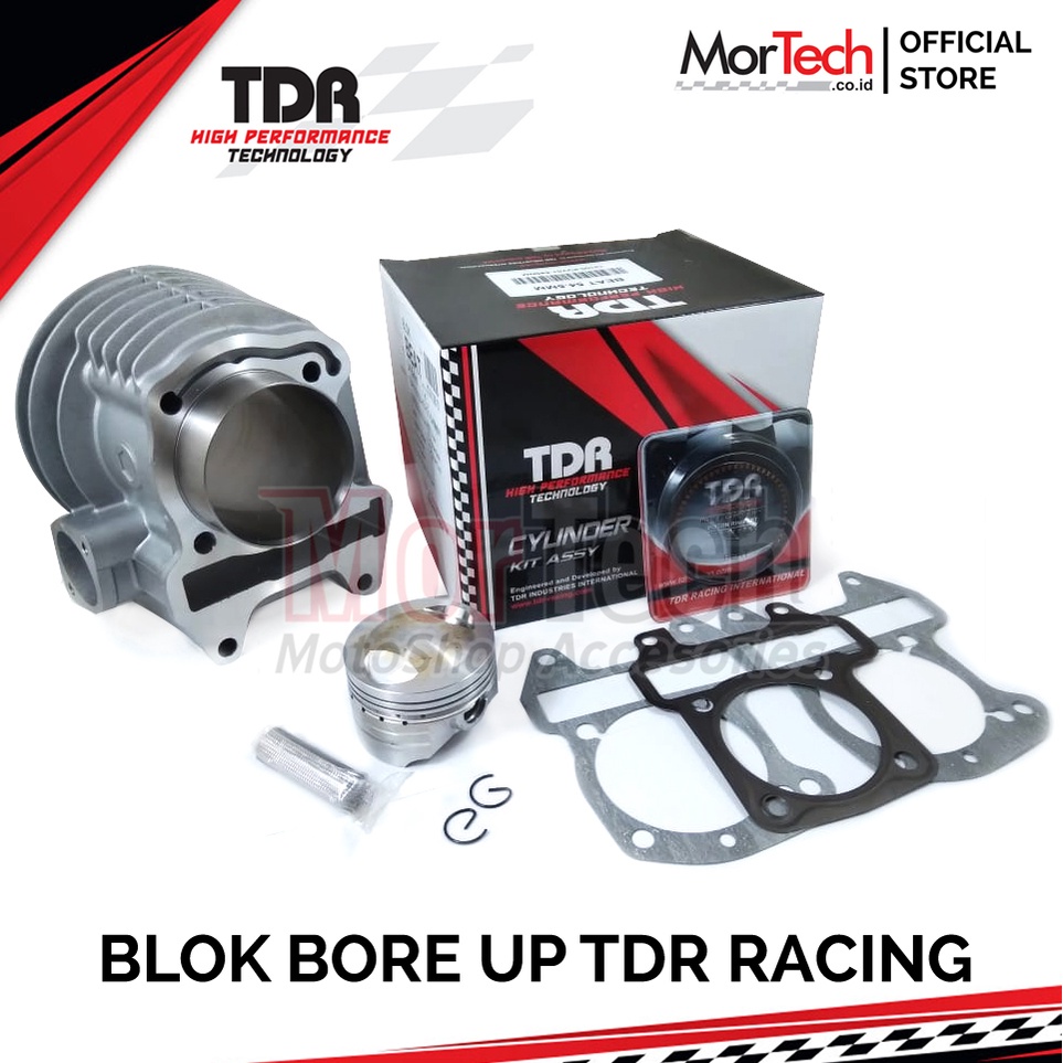 TDR Racing Forged Piston Blok Bore Up Seher Mesin 54,5mm for Honda Beat Scoopy Spacy Karbu / Beat Sc