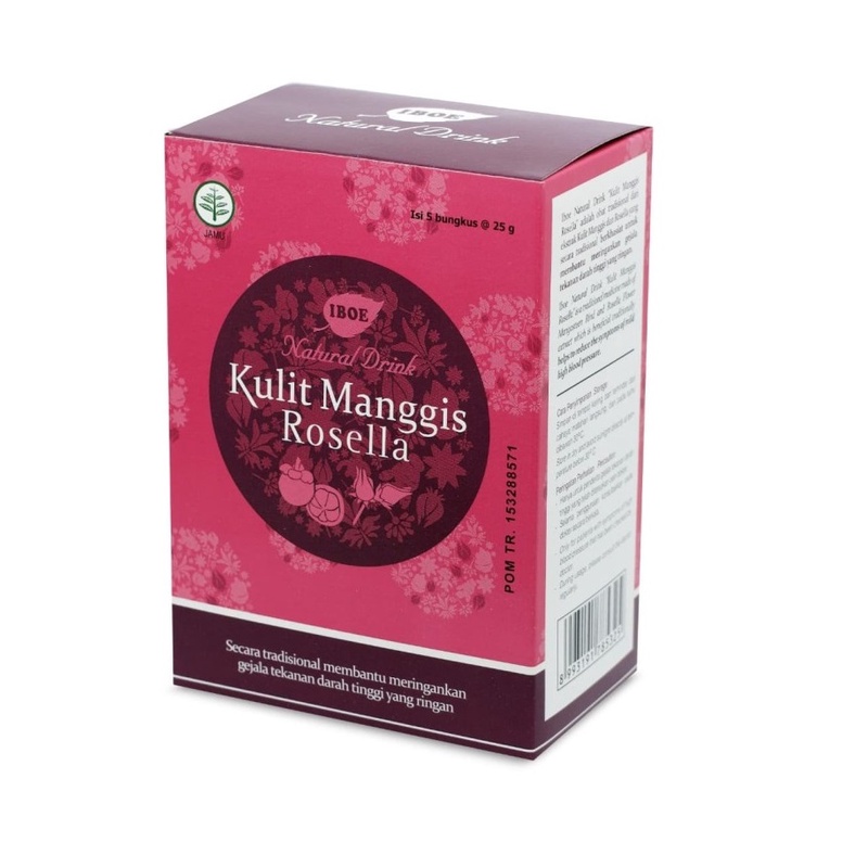 

minuman herbal natural drink jamu iboe kulit manggis rosella 5 x 25 gr