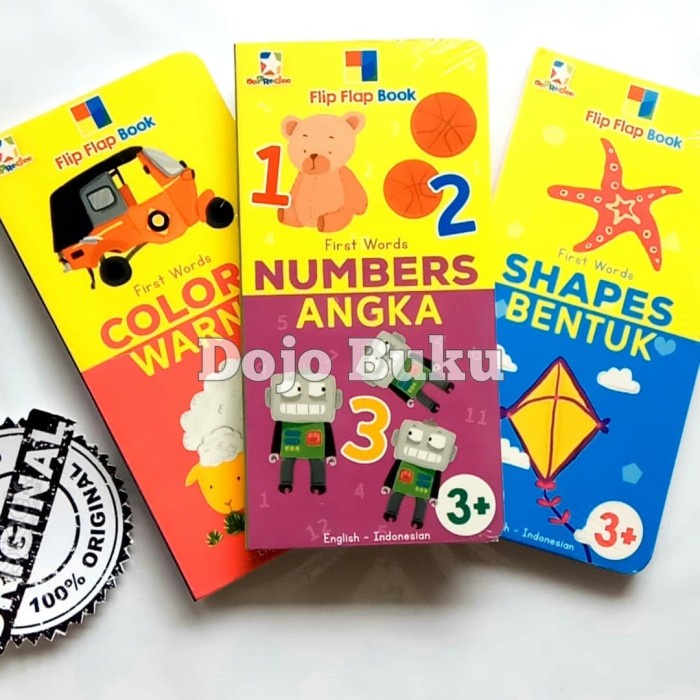 Flip Flap Book : Numbers - Angka (English - Indonesia) - Original