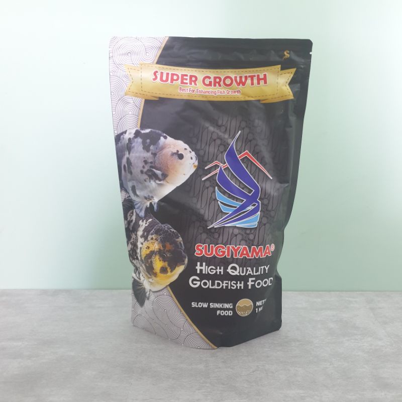 PELET SUGIYAMA SUPER GROWTH 1 KG SINKING PAKAN IKAN MAS KOKI