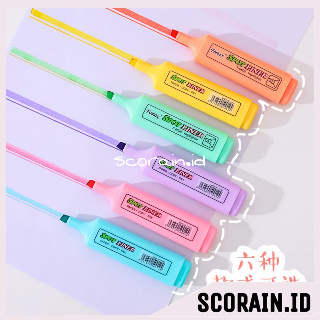 STABILO HIGHLIGHTER WARNA PASTEL COLOR | STABILO MACARON  WARNA CANDY WARNA WARNI | STABILO TEBAL SPIDOL WARNA | PENANDA BUKU CATATAN