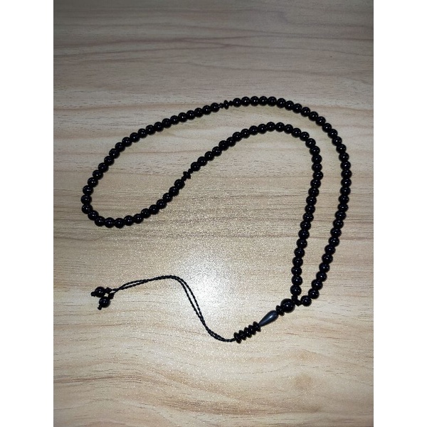 Tasbih Muslim Batu Black Onyx 6mm