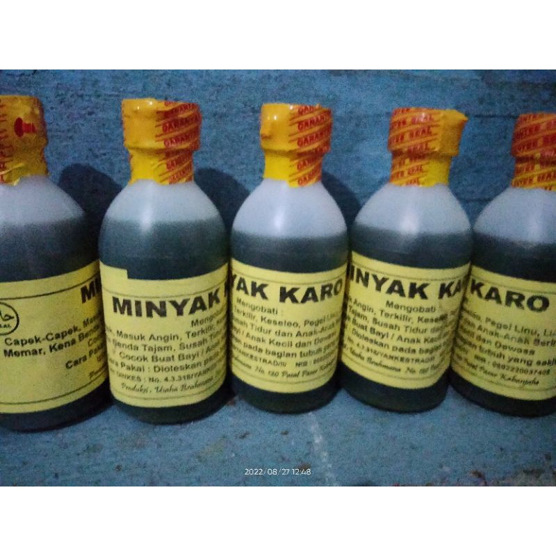minyak karo /minyak urut