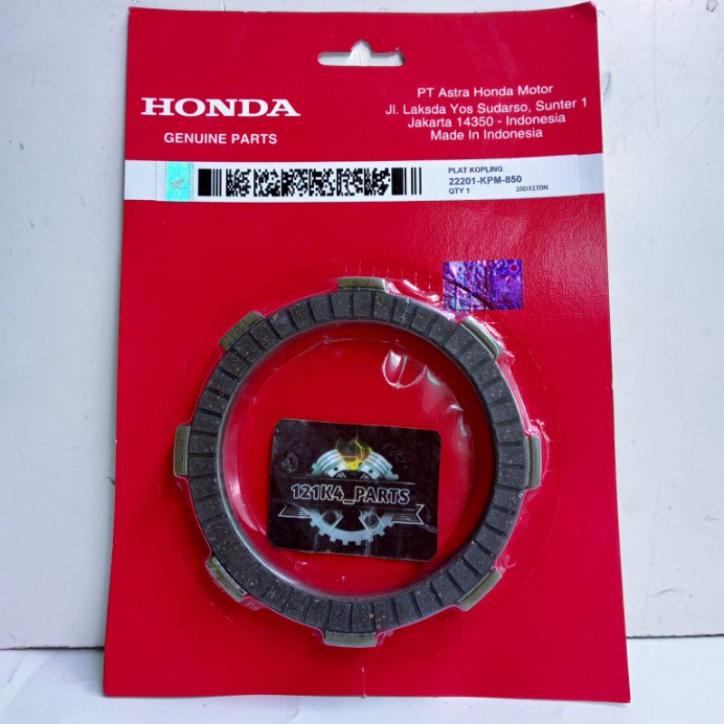 Plat Kopling Honda Megapro CB150 verza Tiger Asli KPM-850