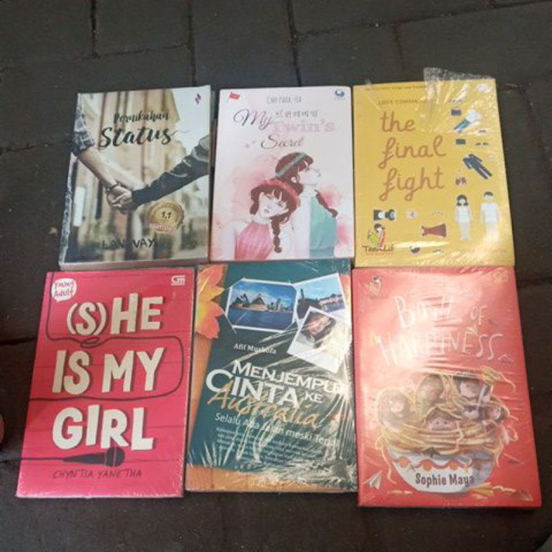 NOVEL ROMANS ORIGINAL PERNIKAHAN STATUS,SATSUKI SENSI,THE FINAL FIGHT,MY TWIN'S SWCRET,BOWL OF HAPPI