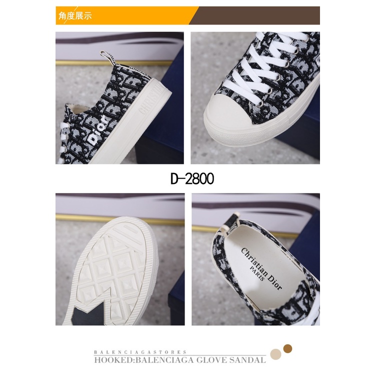 DR Top Sneaker Embroidered Cotton Oblique D-2800