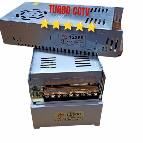 Adaptor 12V 30A Power Supply Switching LED Jaring 30 Ampere 12 Volt DC