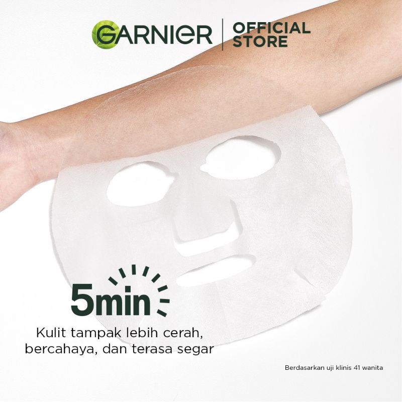 Garnier Ampoule Mask Niacinamide + Kale untuk Kulit Berminyak - Skincare