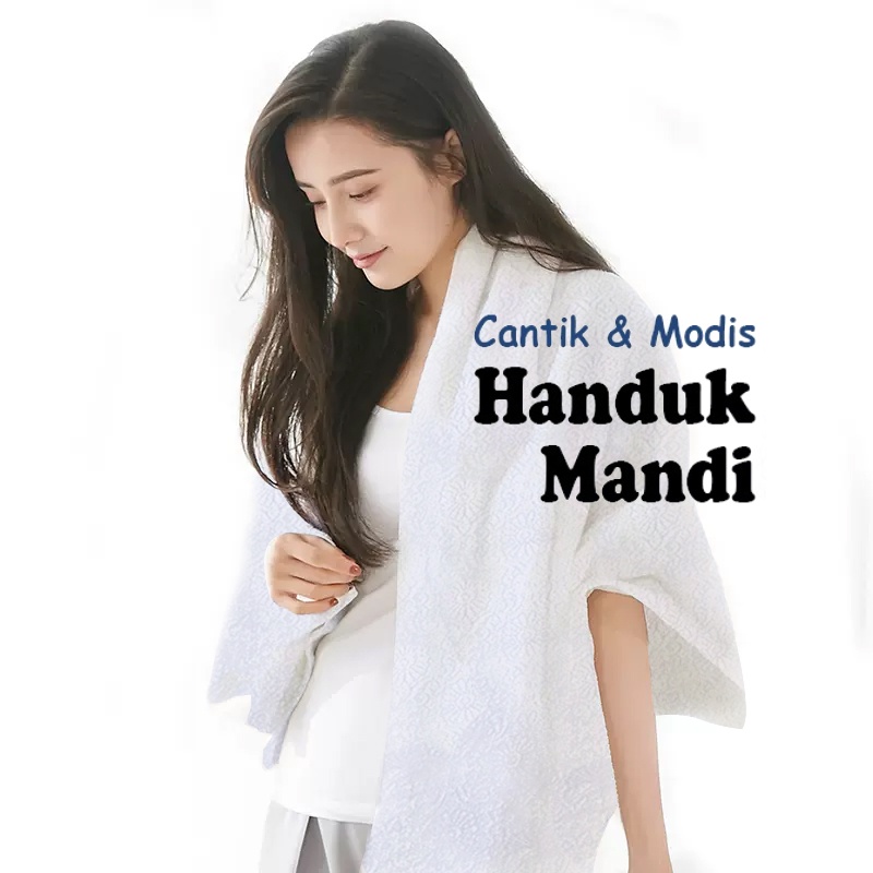 Handuk Mandi Polos Embos 70x140 cm High Quality / Daya Serap Yang Bagus (100% MICROFIBER) Handuk Mandi Bath Towel Dewasa Polos Premium Jumbo Grade Hotel (H101HE)