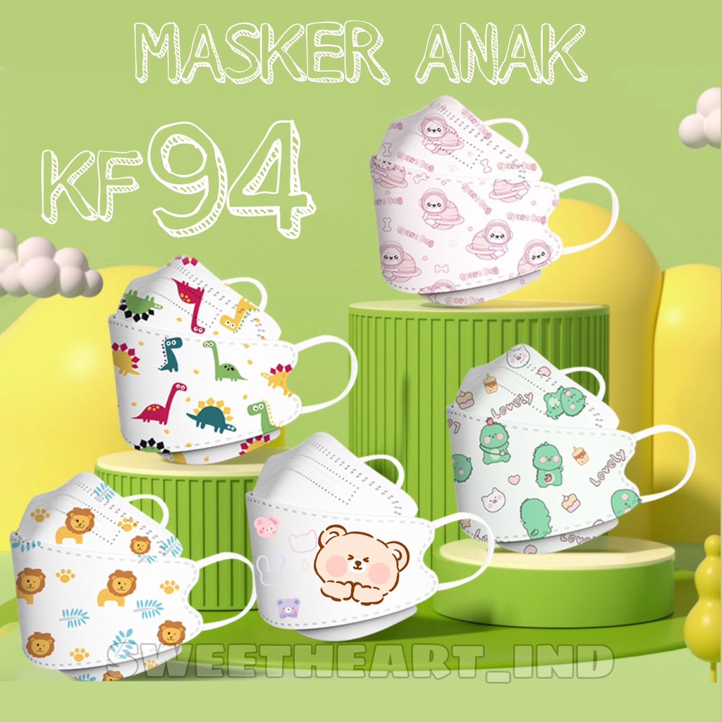 MASKER ANAK KF94 MOTIF KARAKTER 10 PCS PREMIUM