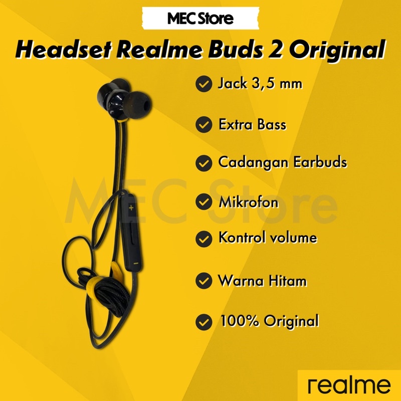 HEADSET REALME BUDS 2 ORIGINAL