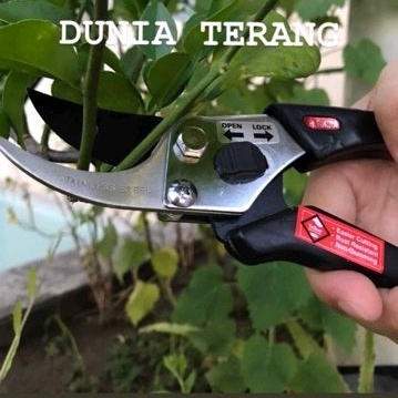 Gunting Dahan Fukuda ST-808 / Ranting Bunga Tanaman-Stainless Steel Garden Shears 8’’ Teflon Coated