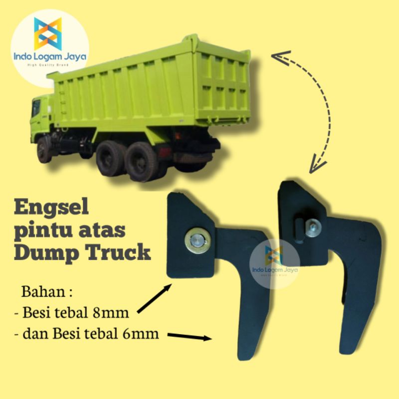 Jual ENGSEL PINTU ATAS DUMP TRUCK / HINGE GET DUMP TRUK / ENGSEL PINTU ...