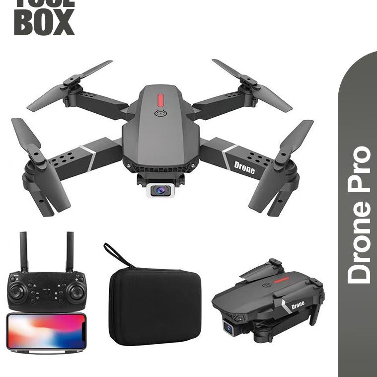 PENJUALAN TERBANYAK Toolbox Drone E88 Pro/E99 Shoot Murah Original Indoor Outdoor Drone Pro Mini RC 4K HD Camera -D2 3691 ⇾