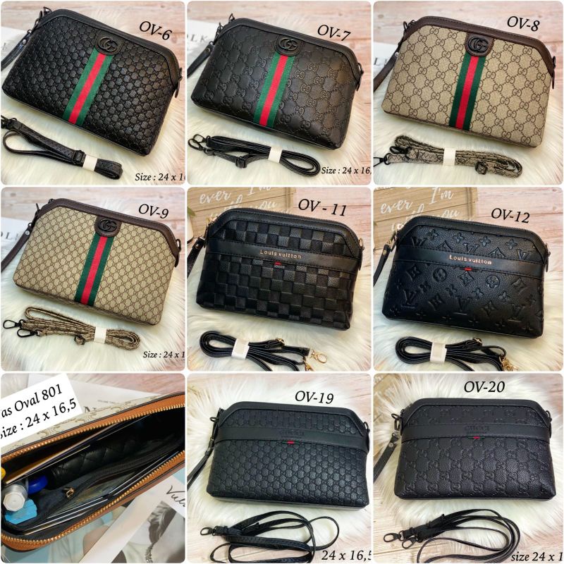 Slempang Oval Wanita / Handbag Oval Import