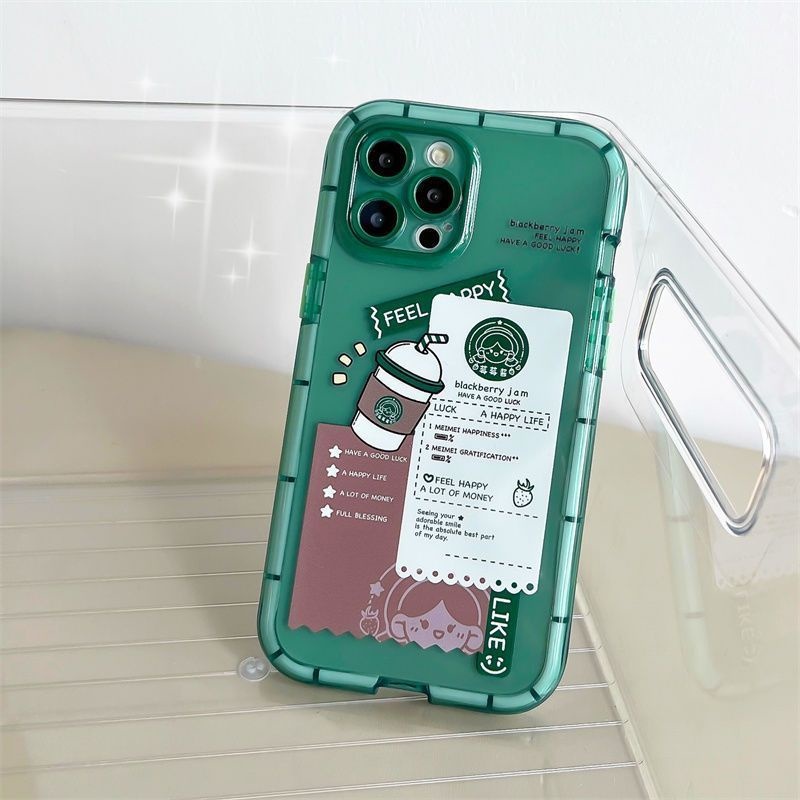 Soft Case Hp Gambar Milk Tea Untuk IPhone 12 / 13 / 14 / 11promax / X / Xs Max / Xr Bbvgt